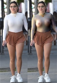 Ariel Winter Nips And Ass Cheeks Out For A Stroll