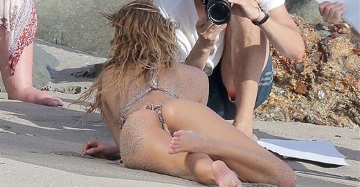 Behind The Scenes Of Candice Swanepoels Thong Bikini Photo Shoot 7658