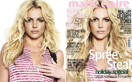 Britney Spears Before And After Photoshop