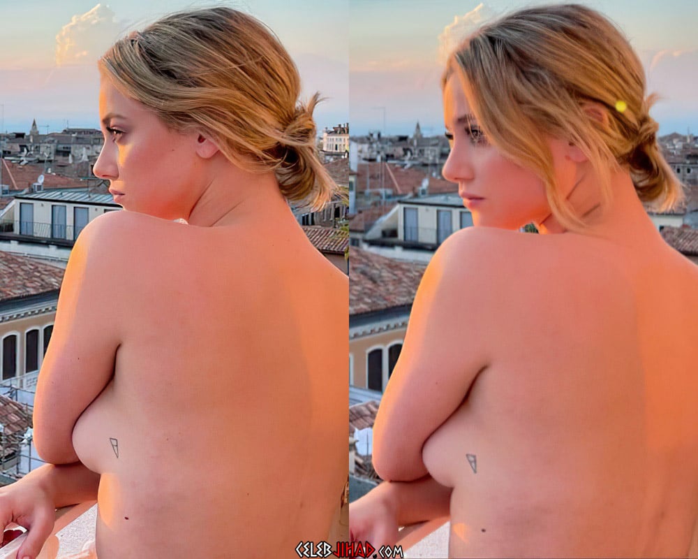 Lili Reinhart Nude Out On A Balcony EbonyLeaks Leaks Sextapes