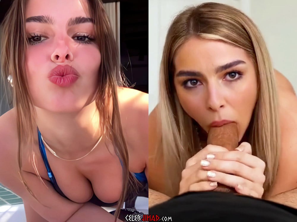 Blowjob Compilation Celebrity - Addison Rae Blowjob Compilation After Showing Her Tits And Ass In Public