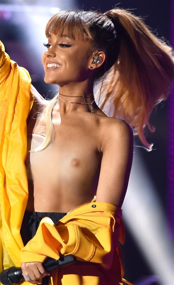 Ariana Grande Nips Out In Concert