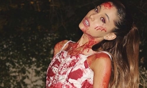Ariana Grande &amp; Hayden Panettiere Dress As Dead Sluts