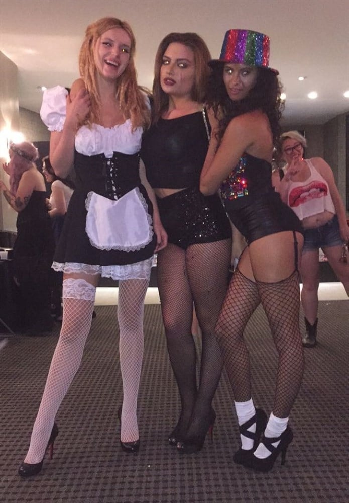 Bella Thorne In Bikinis And A French Maid’s Outfit