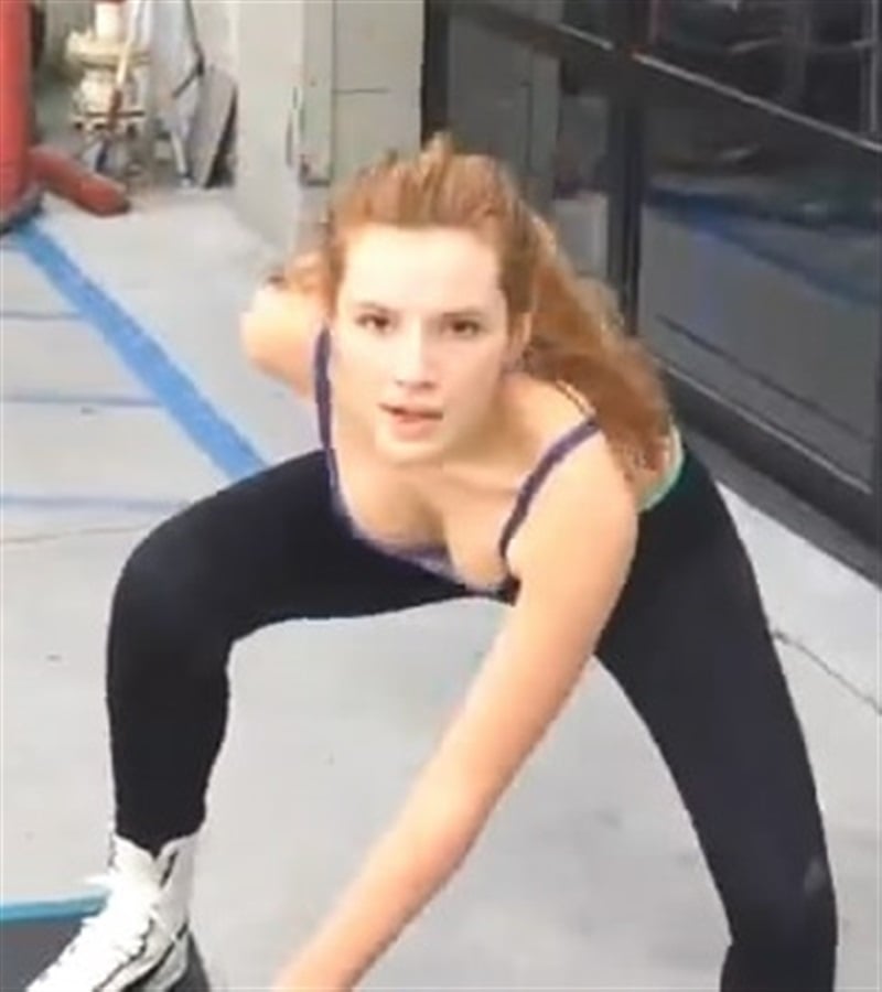 Bella Thorne Workout Video And Pics