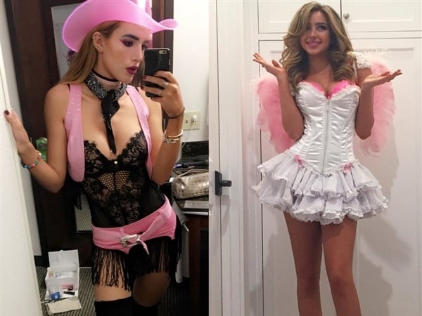 Bella Thorne And Ryan Newman Slutty Halloween Costumes