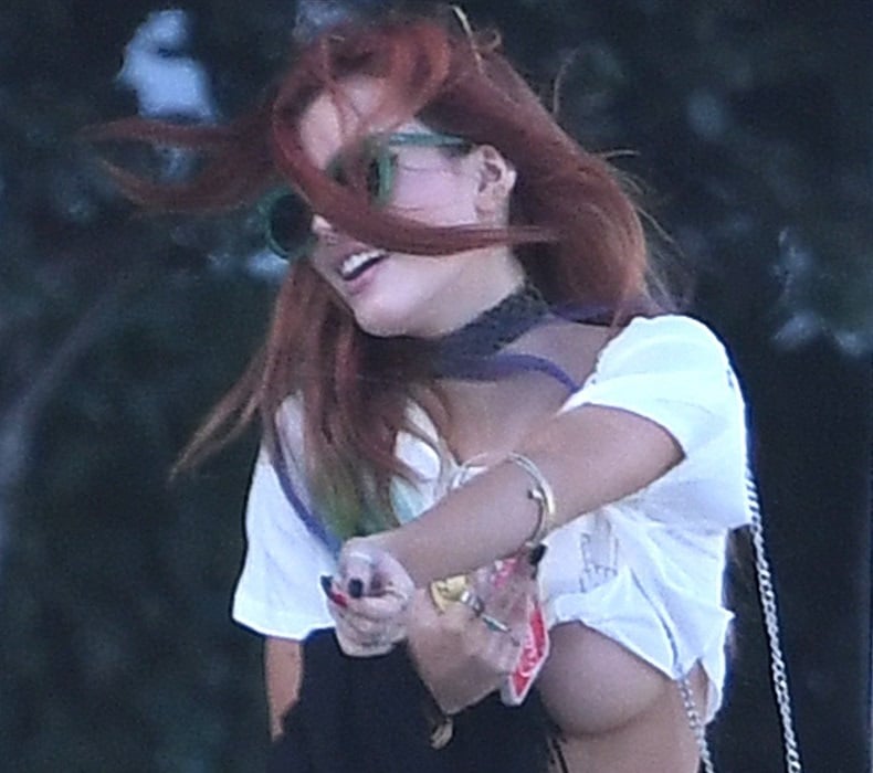 Bella Thorne nip slip