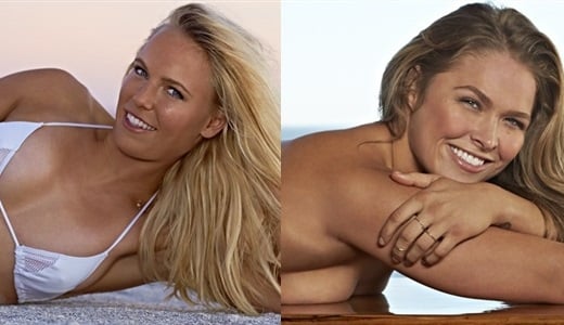 Caroline Wozniacki Ronda Rousey Sports Illustrated