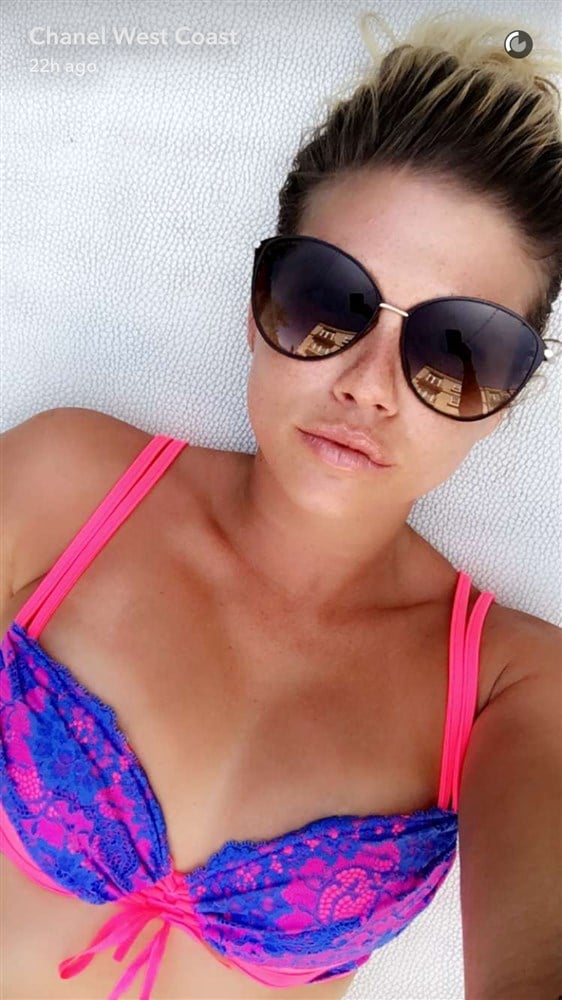 Chanel West Coast Thong Bikini Photos On Snapchat