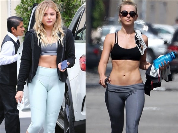 Chloe Moretz vs Julianne Hough: Spandex Camel Toe Battle