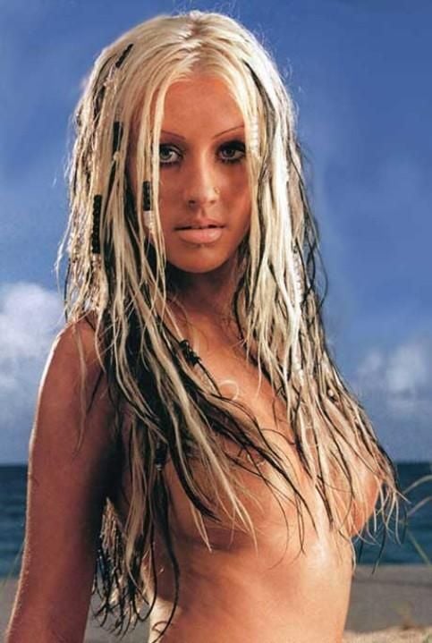 Christina Aguilera Topless Maxim Outtakes