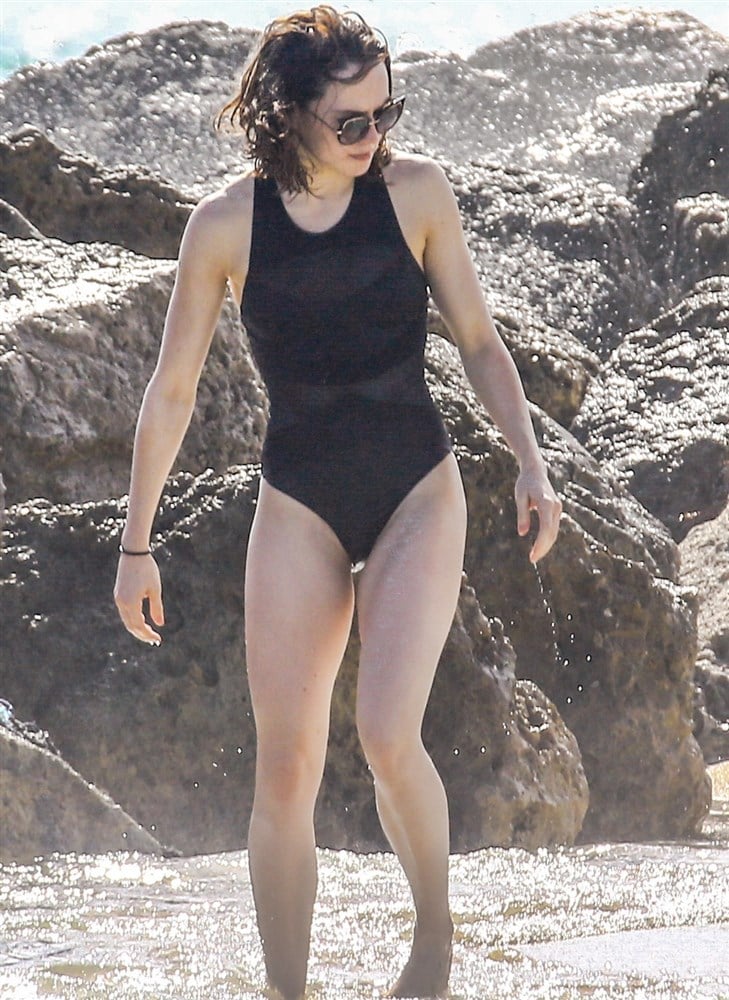 Daisy Ridley Slutty Swimsuit Beach Candids
