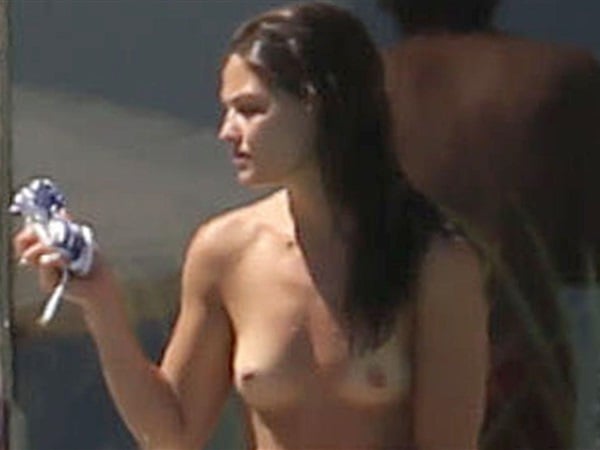 Danielle Campbell Candid Topless Bikini Pics