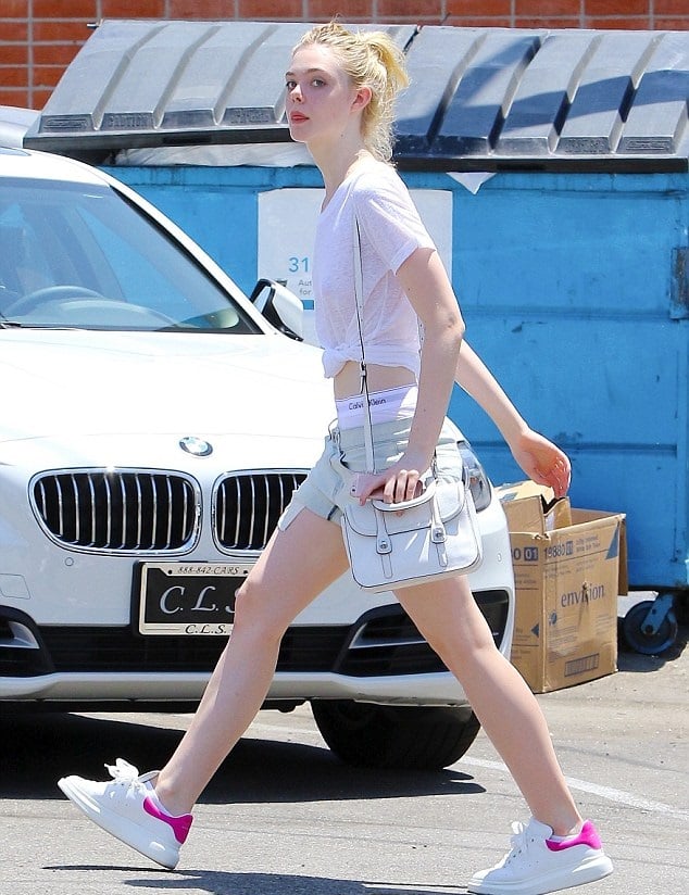 Elle Fanning Takes Her Nipples And Panties Out For An Audition