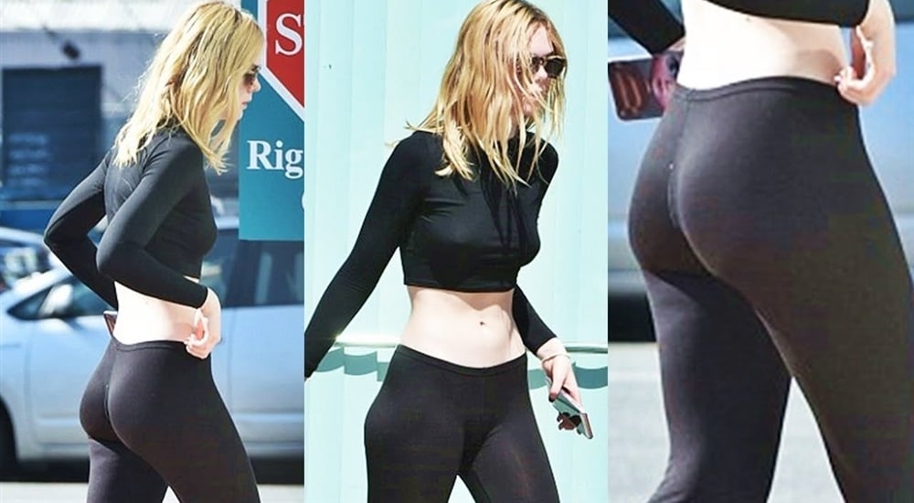 Elle Fanning ass