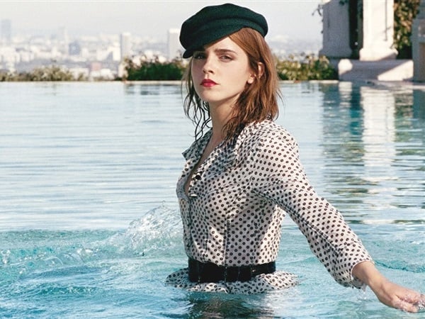 Emma Watson Wet Nipple In Porter Magazine