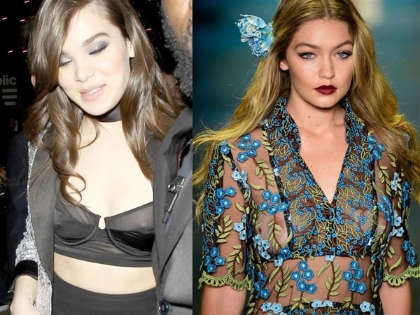 Hailee Steinfeld Gigi Hadid nipples