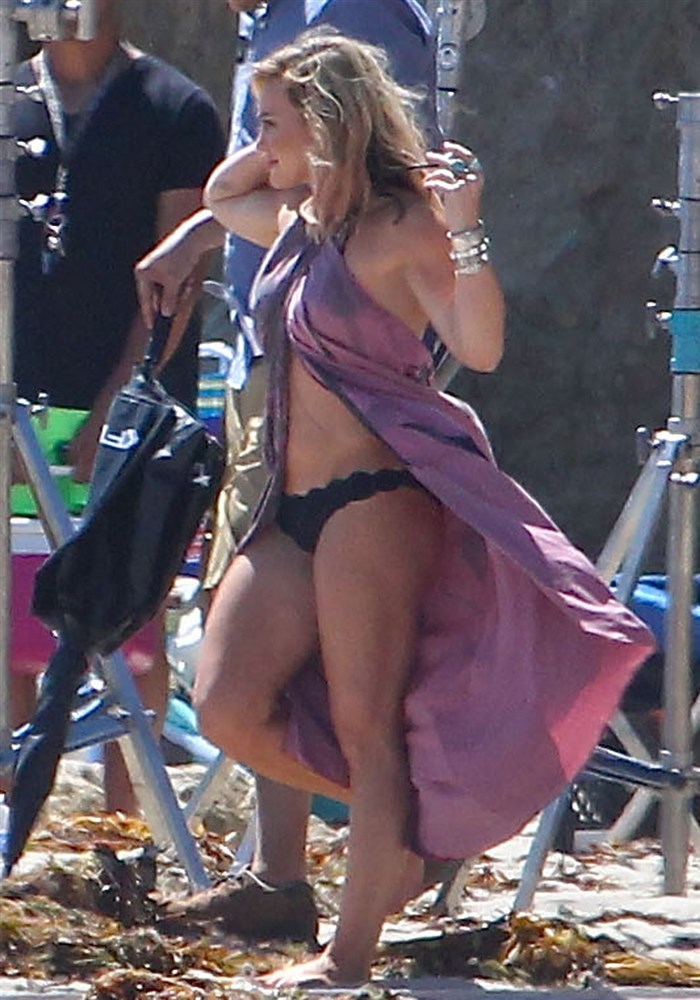 Hilary Duff In A Bikini On The Set Of Her New Music Video