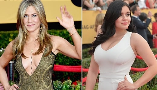 Jennifer Aniston And Ariel Winter Perfectly Contrast At the SAG Awards