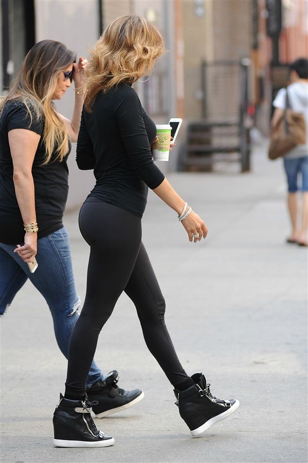 Jennifer Lopez Takes Her Booty Out In Yoga Pants