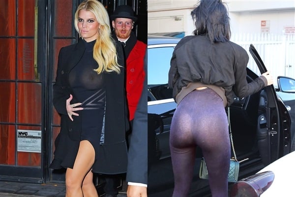 Jessica Simpson Kylie Jenner see through