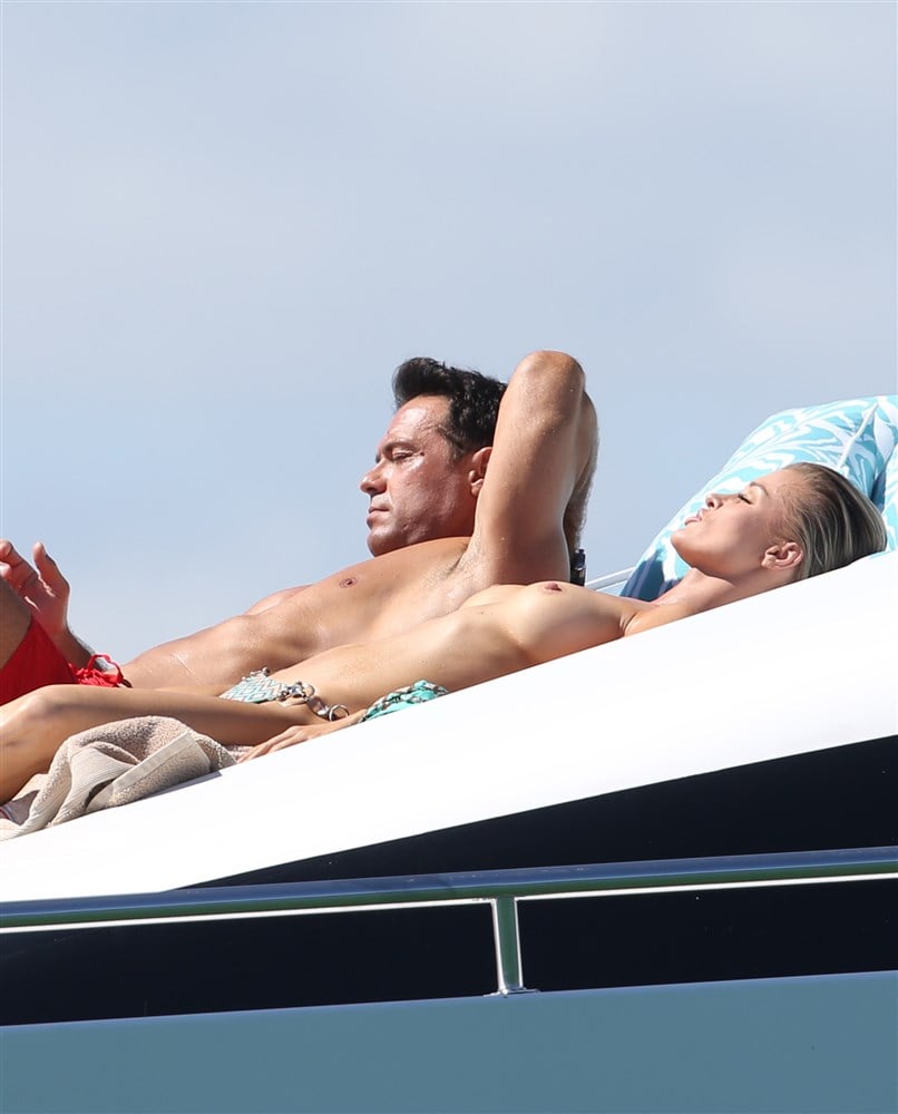 Joanna Krupa Topless Thong Bikini Lesbian Sex Boat Pics