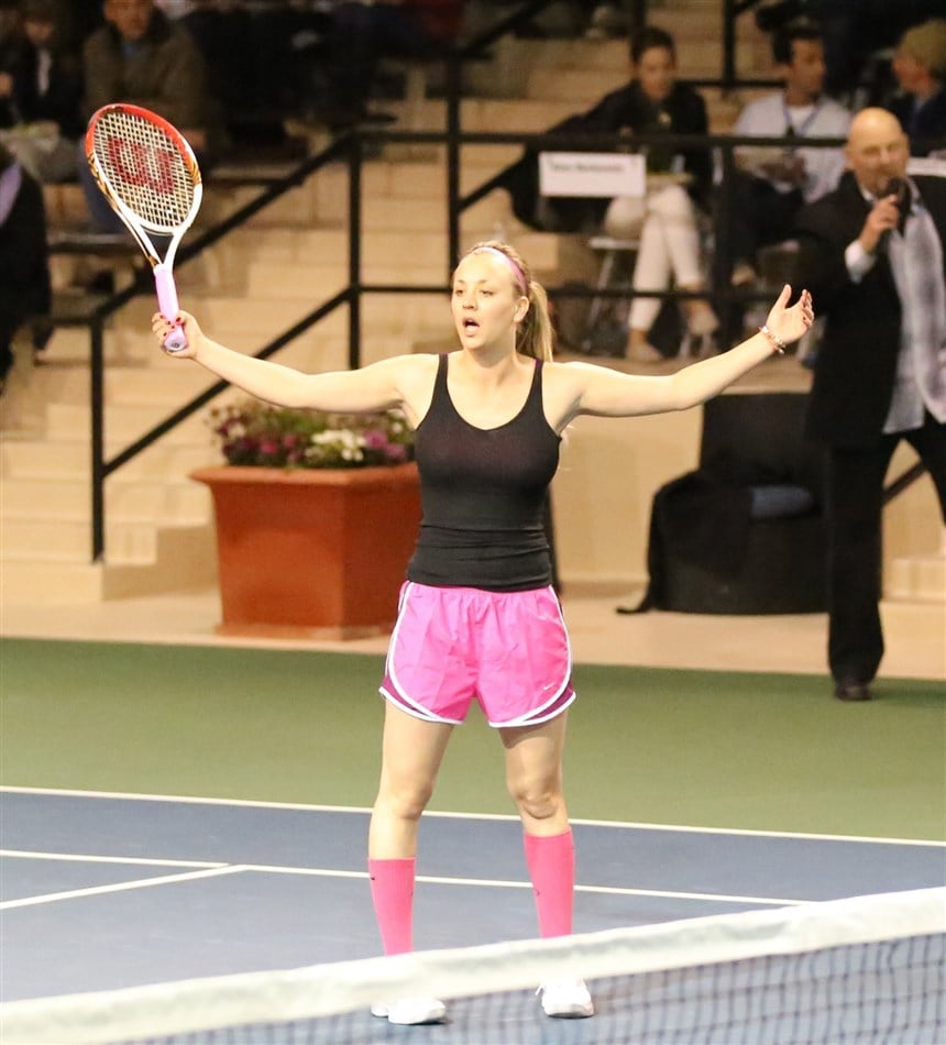 Kaley Cuoco Really Likes Playing Tennis