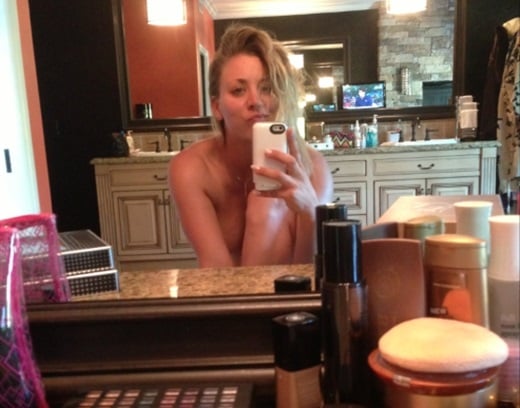 Kaley Cuoco Posts A New Topless Photo