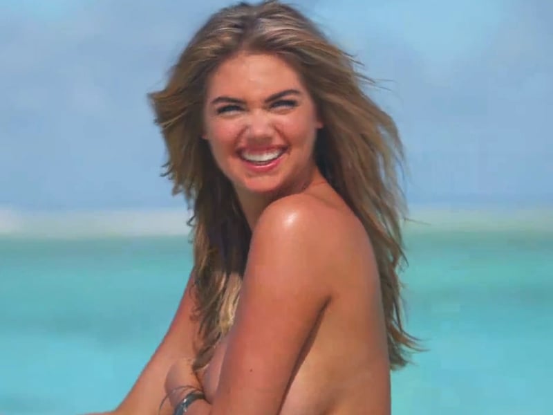 Kate Upton Is Busting Out Of Her Bikini Top Again