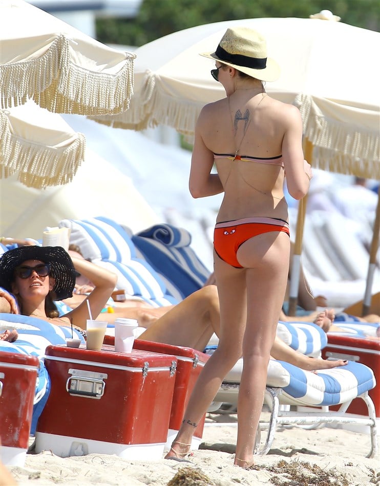 Katie Cassidy In A Bikini On Miami Beach