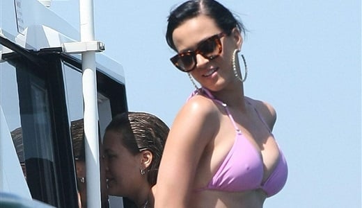 Katy Perry Showing Off Her Nips And Camel Toe In A Tight Bikini Dirty