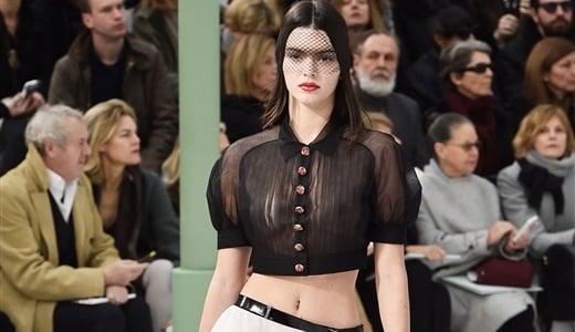 Kendall Jenner Modeling Her Tits In A See Thru Top