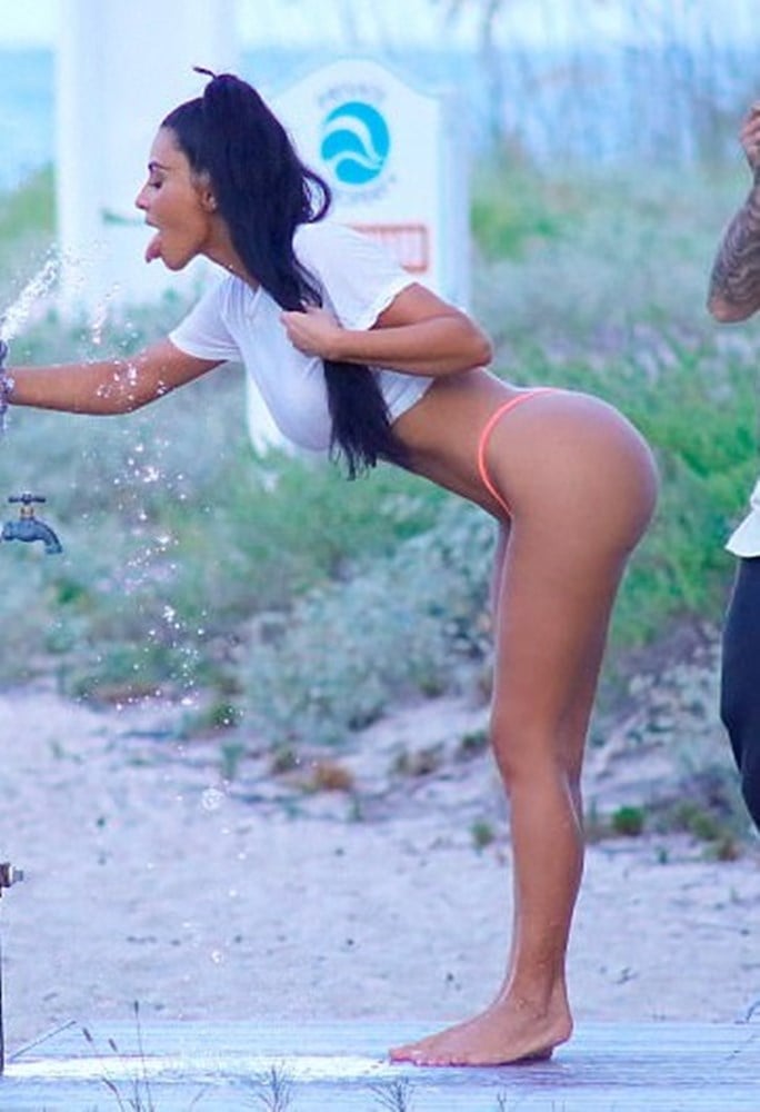 Kim Kardashian’s Gigantic Ass In A G-String