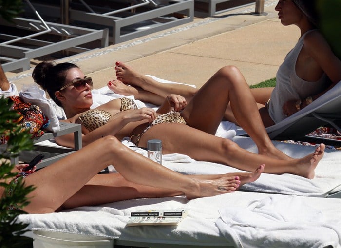 Kim Kardashian Flashes Boobs And Butt In A Bikini
