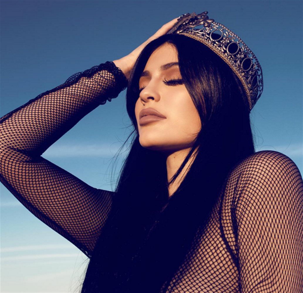 Kylie Jenner In A Thong And Fishnets