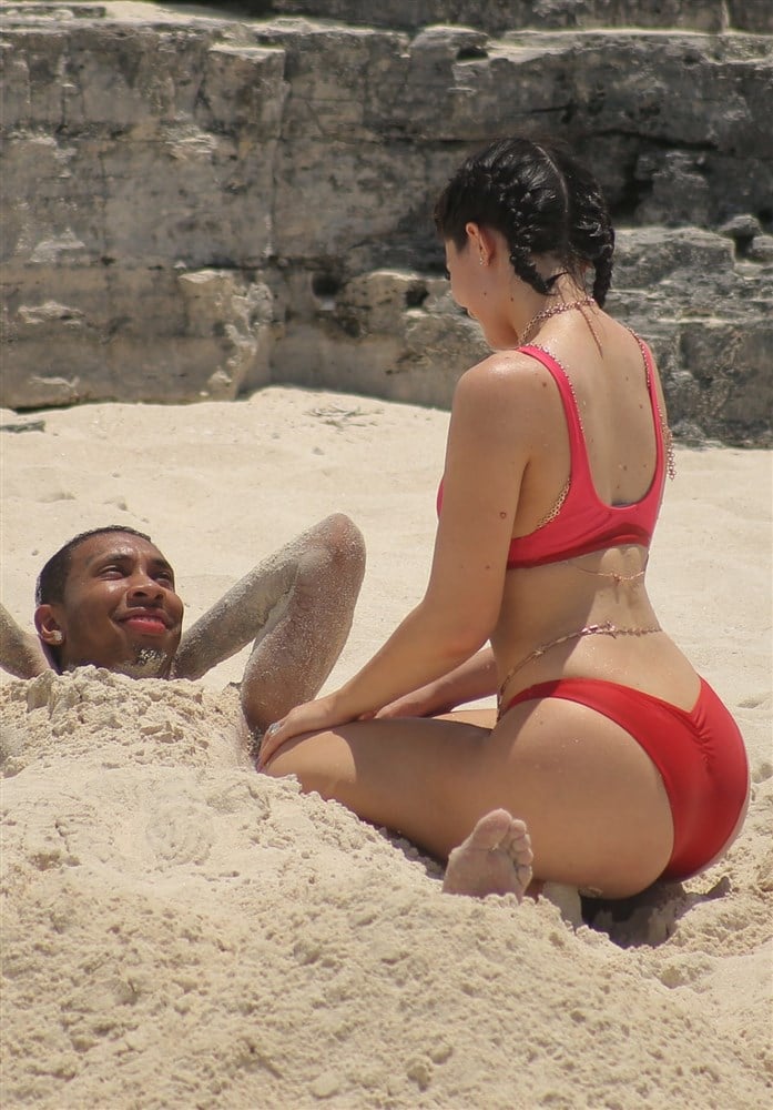 Kylie Jenner Big Booty Thong Bikini Vacation