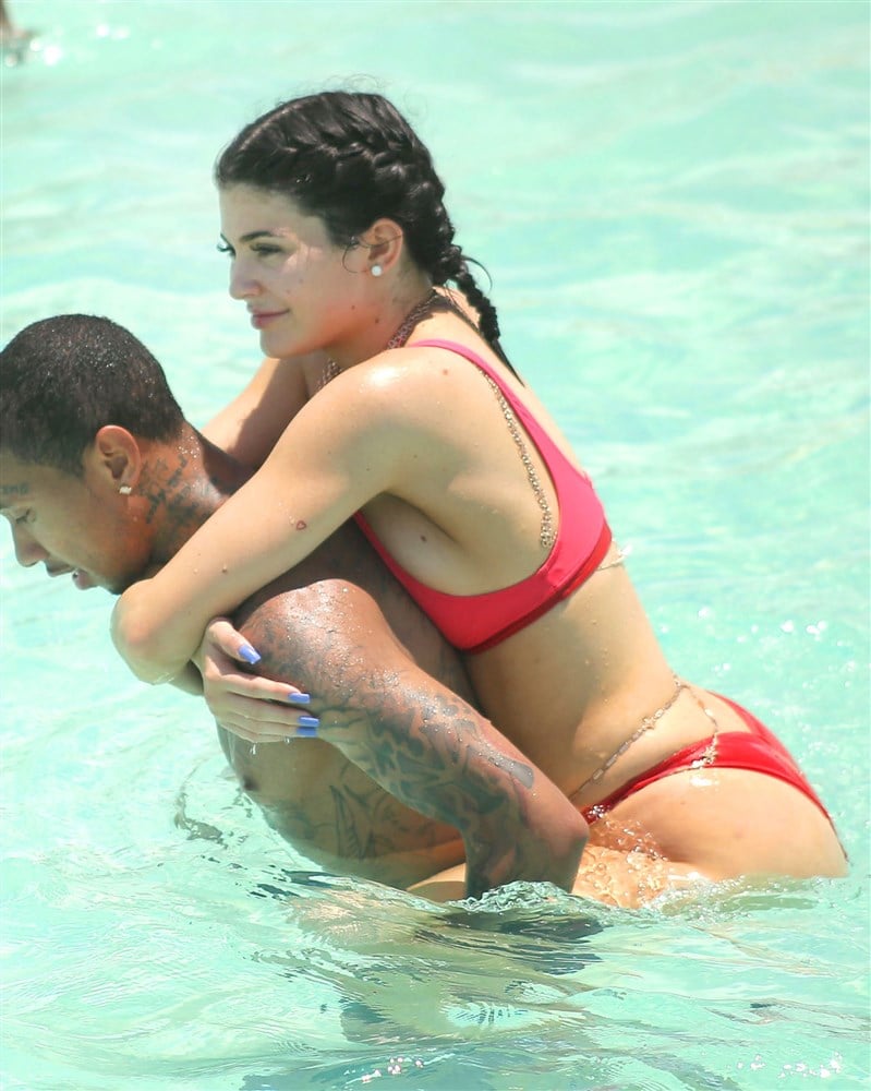 Kylie Jenner Big Booty Thong Bikini Vacation