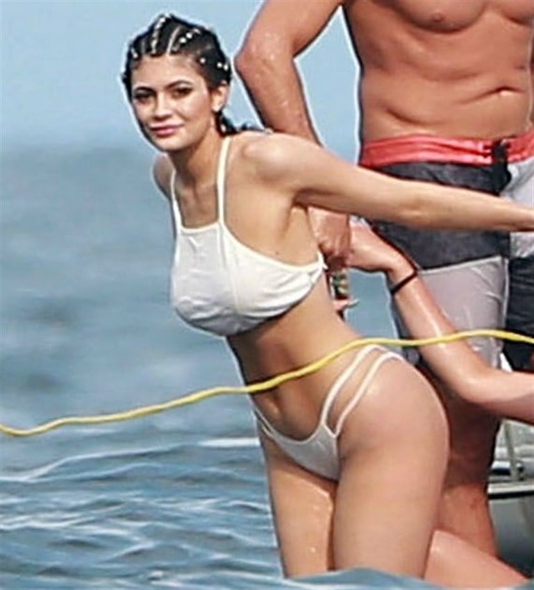Man The Torpedos, Kendall And Kylie Jenner Are On A Yacht In Thong Bikinis