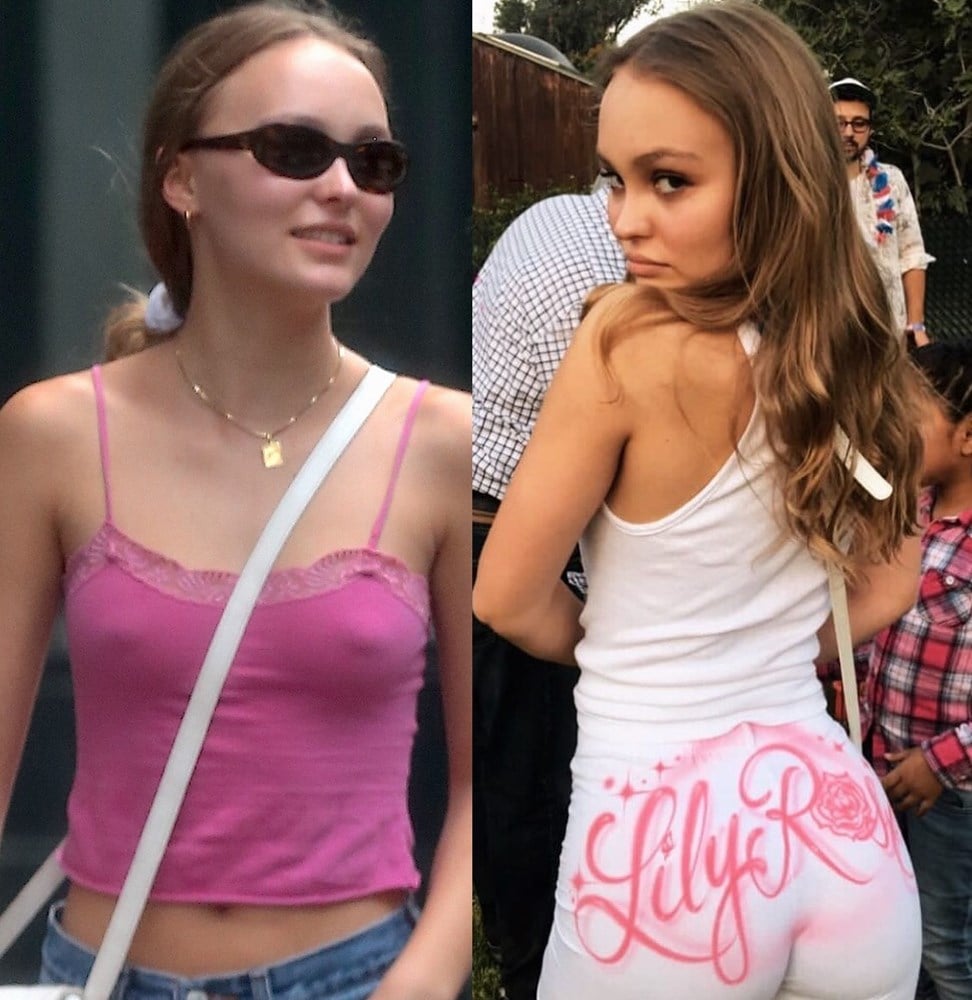 Lily-Rose Depp nips ass