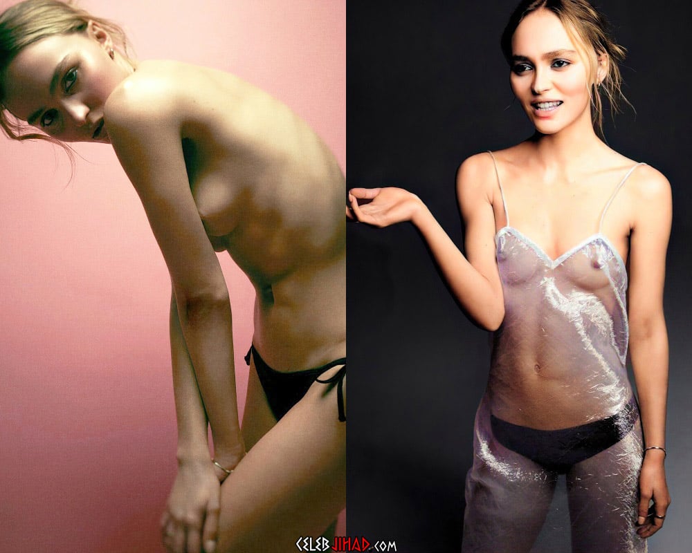 Lily Rose Depp Topless Nude Photo Shoot 