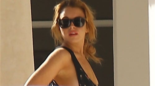 Lindsay Lohan swimsuit