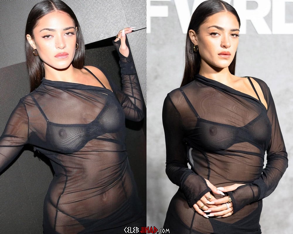 Luna Blaise Shows Her Nude Tits In See Thru Tops