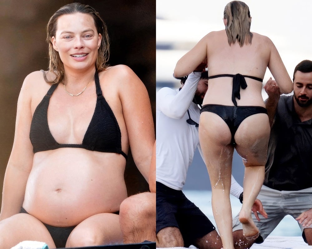 Margot Robbie obese bikini