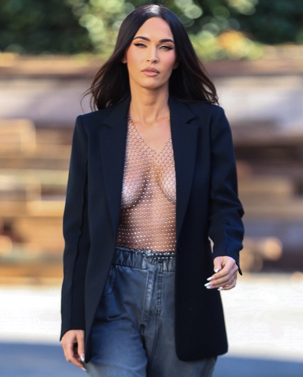 Megan Fox Continues To Show Off Her Bare Boobies