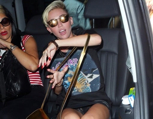 Miley Cyrus upskirt