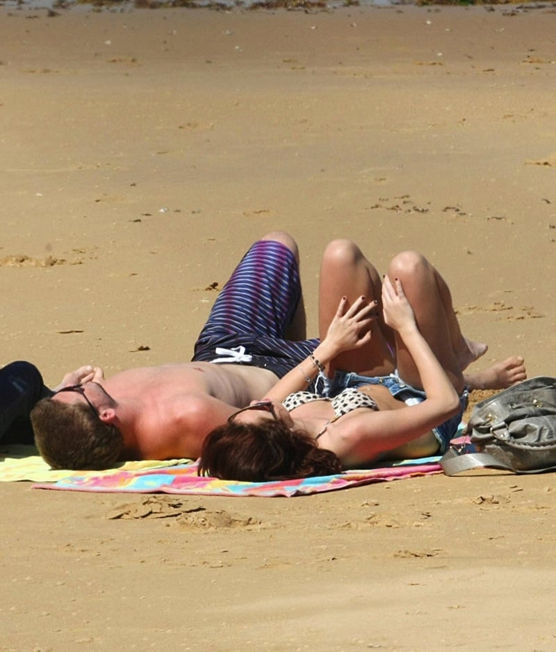 Miley Cyrus In A Bikini With Her Older Lover