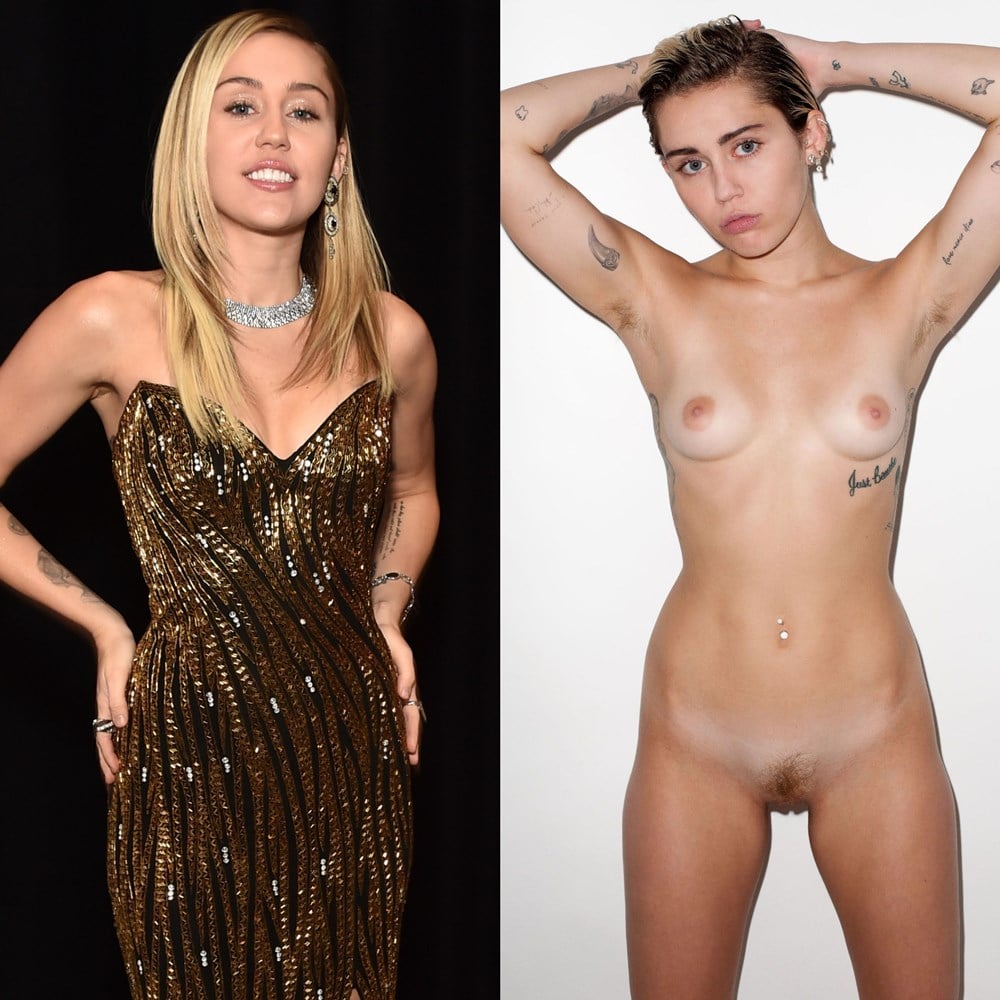 Miley Cyrus nude.