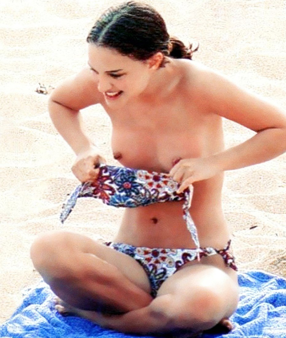 Natalie Portman Topless Nude Beach Photos Remastered