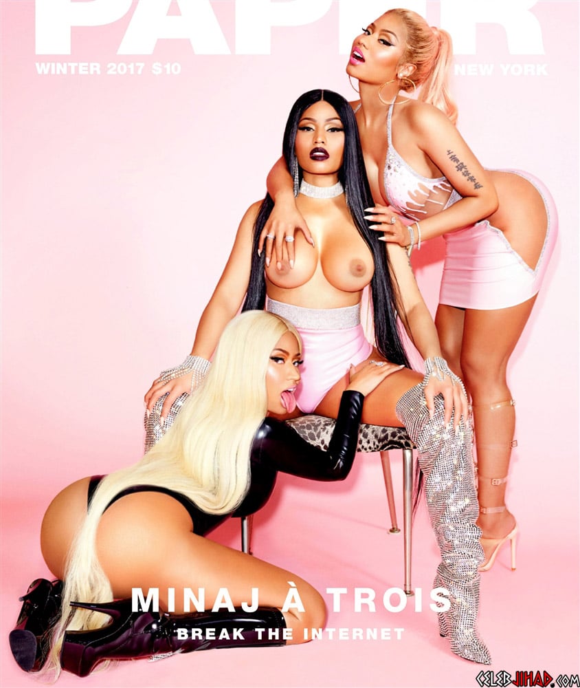 Nicki Minaj Nude Outtake Behind-The-Scenes Of Paper Magazine Photo Shoot