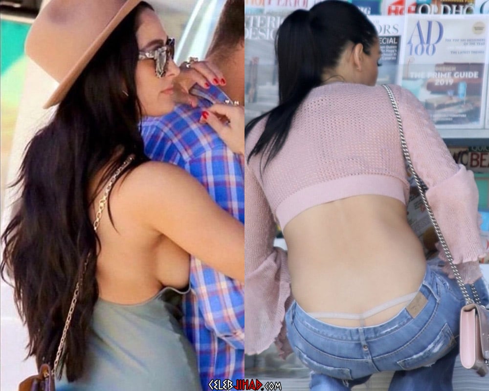 Nikki Bella Side Boob And Whale Tail Thong Pics